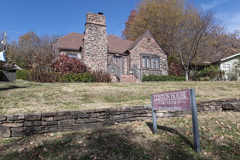 Clinton House Museum board members have closed the house for several months while they come up with a plan for its future.
(NWA Democrat-Gazette/Spencer Tirey)