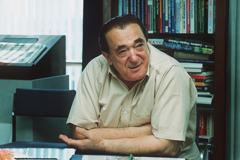 FILE - This undated photo shows British newspaper magnate Robert Maxwell, father of Ghislaine Maxwell, in London. Ghislaine Maxwell spent the first half of her life with her father, a rags-to-riches billionaire who looted his companies&#x27; pension funds before dying a mysterious death. She spent the second with another tycoon, Jeffrey Epstein, who died while charged with sexually abusing teenage girls. Now, after a life of both scandal and luxury, Maxwell&#x27;s next act will be decided by a U.S. trial.(AP Photo)