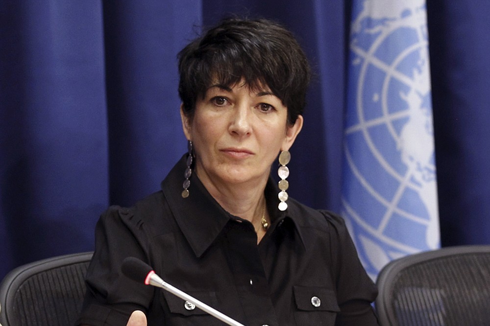 FILE &amp;#x2014; Ghislaine Maxwell, founder of the TerraMar Project, attends a press conference on the Issue of Oceans in Sustainable Development Goals, at United Nations headquarters, June 25, 2013. Maxwell spent the first half of her life with her father, a rags-to-riches billionaire who looted his companies&#x27; pension funds before dying a mysterious death. She spent the second with another tycoon, Jeffrey Epstein, who died while charged with sexually abusing teenage girls. Now, after a life of both scandal and luxury, Maxwell&#x27;s next act will be decided by a U.S. trial.(United Nations Photo/Rick Bajornas via AP, File)
