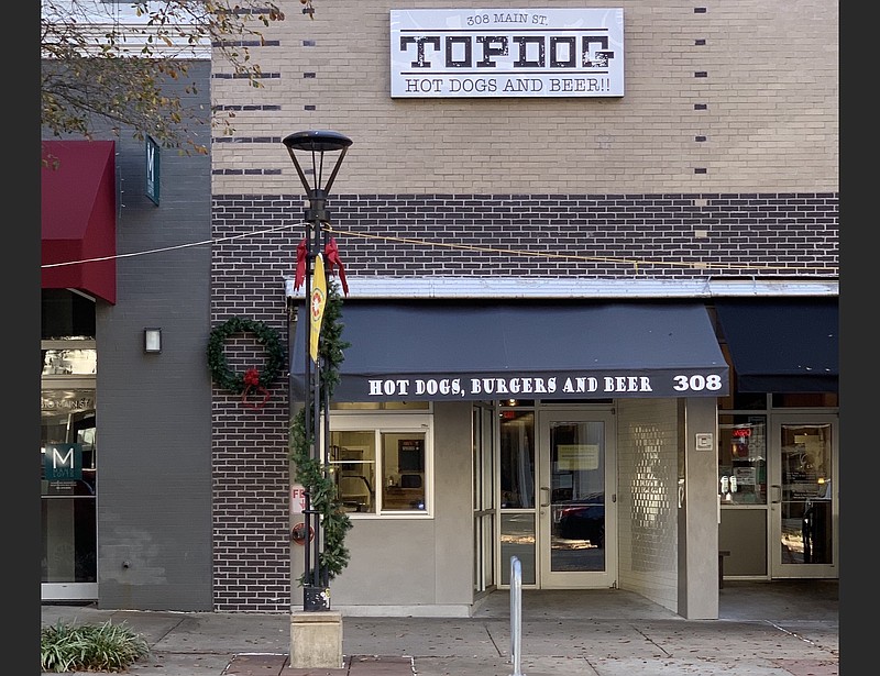 TOPDOG Hot Dogs and Beer opens in the next couple of weeks at 308 Main St., Little Rock. (Arkansas Democrat-Gazette/Eric E. Harrison)