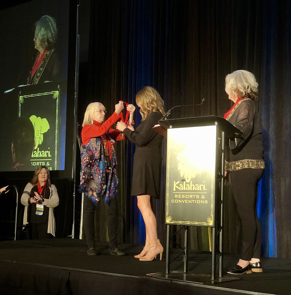 Nicole Brisco was named a Distinguished Fellow of the Texas Art Education Association at their fall conference. (Photo courtesy of Shelby Akin/PGISD)