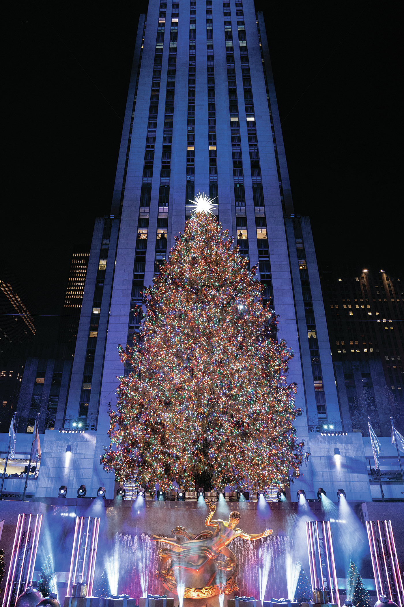 Rockin' around the Christmas tree: Rockefeller tree lit up in New York