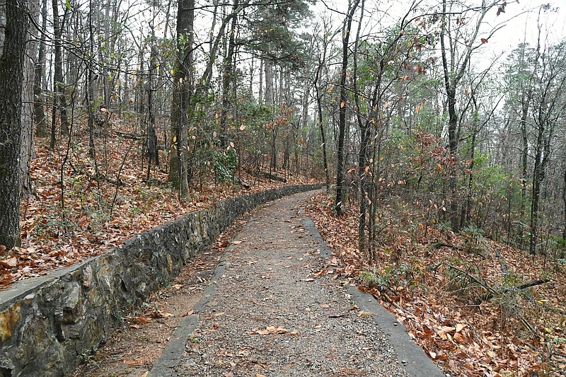 One of the trails in Hot Springs National Park as seen on Tuesday. - Photo by Tanner Newton of The Sentinel-Record