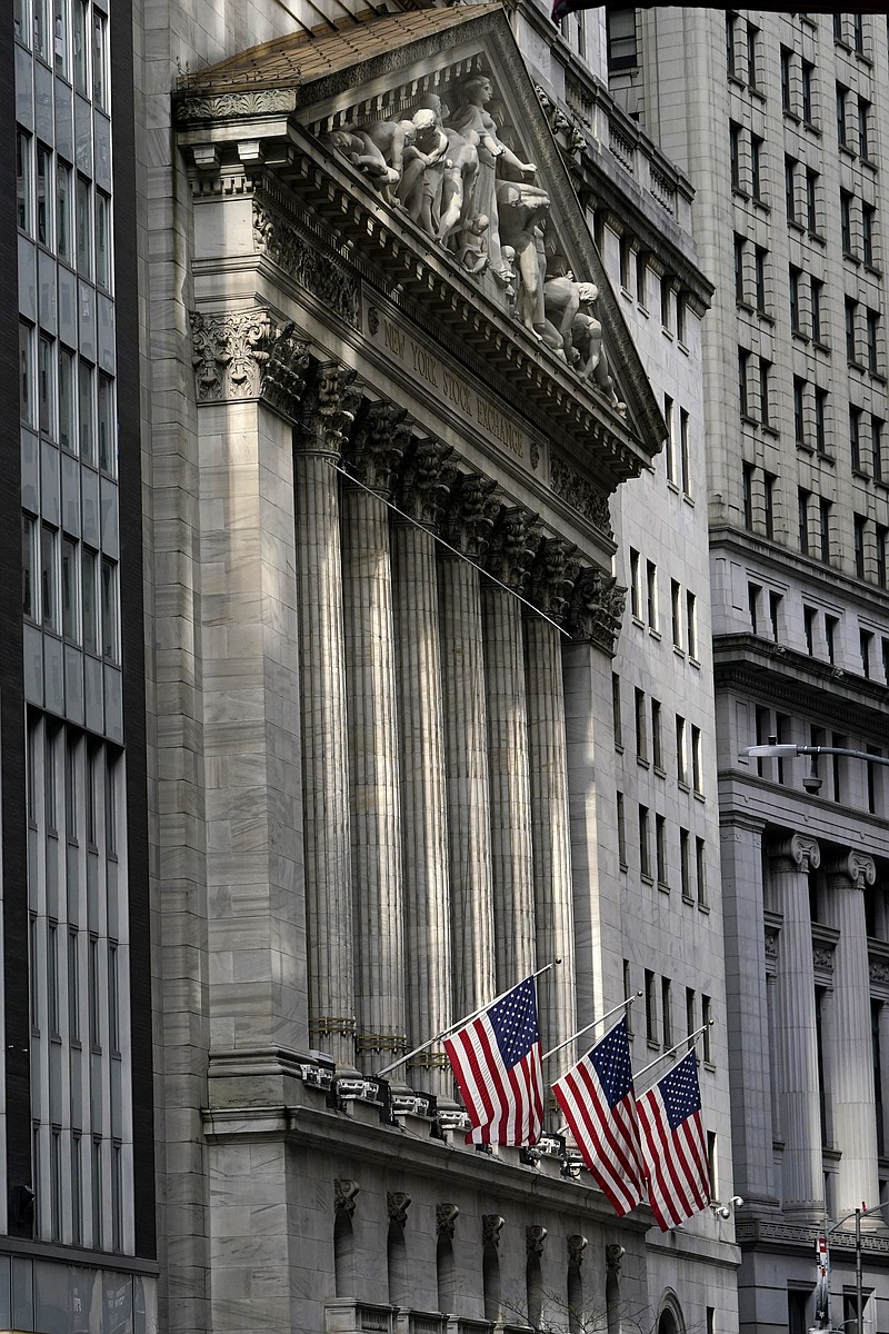 FILE - The New York Stock Exchange is seen in New York, in this Nov. 23, 2020, file photo. Stocks are opening modestly lower on Wall Street Monday, Dec. 13, 2021 as the market gets the week off to a slow start following its best weekly gain since February. (AP Photo/Seth Wenig, File)