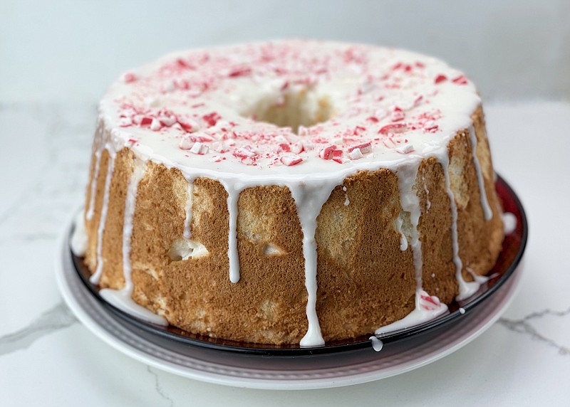 Peppermint Angel Food Cake (Arkansas Democrat-Gazette/Kelly Brant)