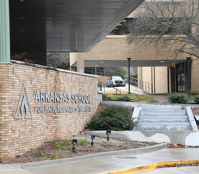 The exterior of the Arkansas School for Mathematics, Sciences, and the Arts on Whittington Avenue. - File photo by The Sentinel-Record