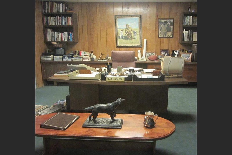 Sam Walton’s office is preserved much as it was when he died. (Special to the Democrat-Gazette/Marcia Schnedler)