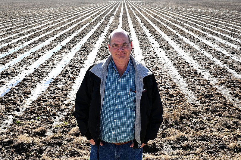 Kenneth Crosskno poses for a portrait on his farm in blytheville on Monday, Dec. 20, 2021.
(Arkansas Democrat-Gazette/Stephen Swofford)