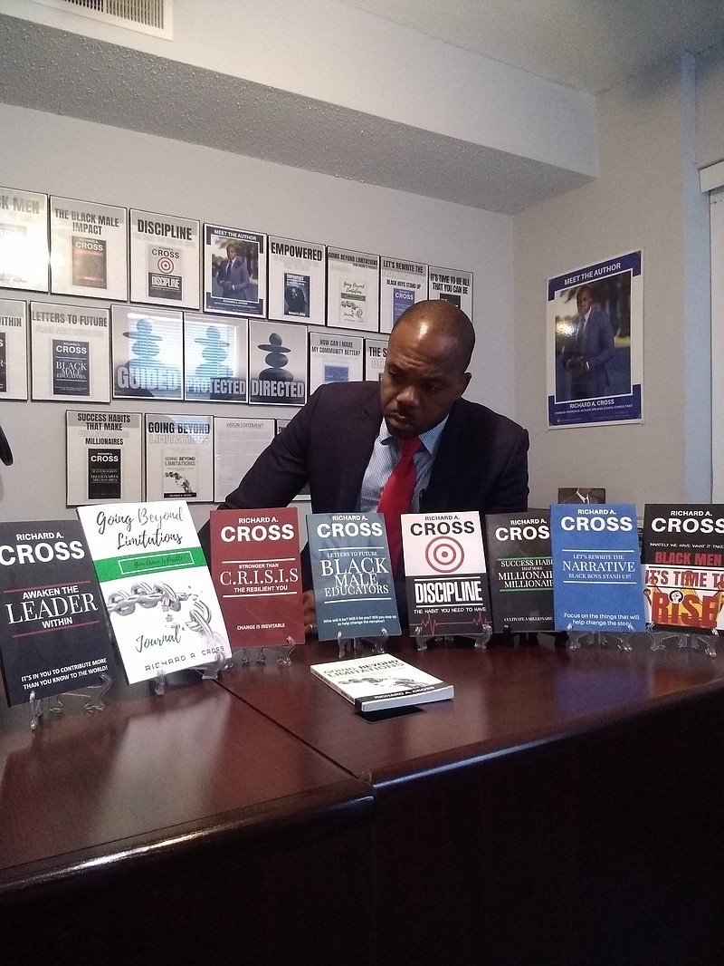 Richard Cross, a retention specialist at Lincoln University, has written a total of 13 books. He wrote eight books during the COVID-19 quarantine and is using the profits from sales to sponsor 10 Jamaican students. submitted photo