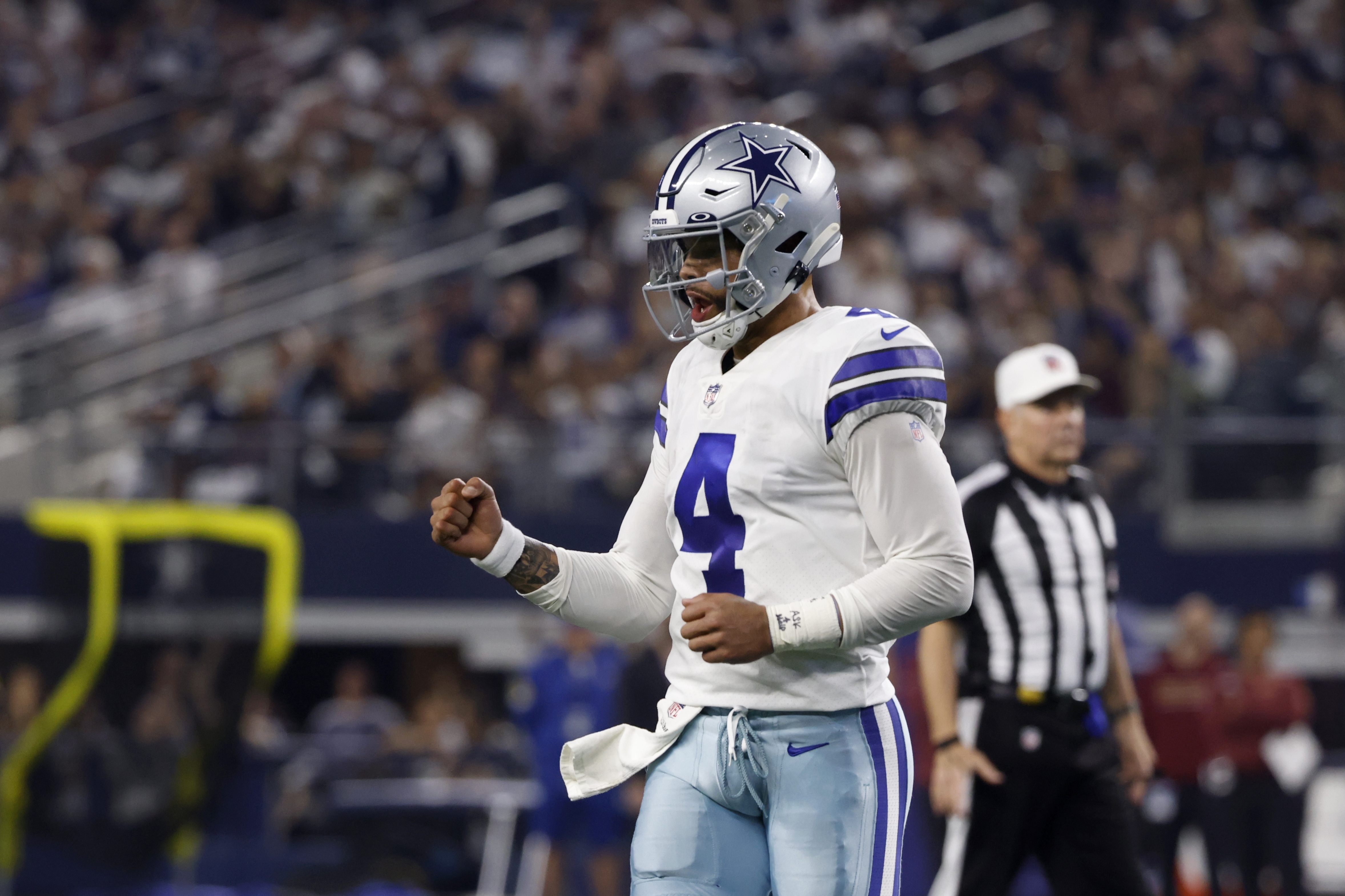 Prescott, Cowboys Celebrate With 56-14 Rout Of Washington