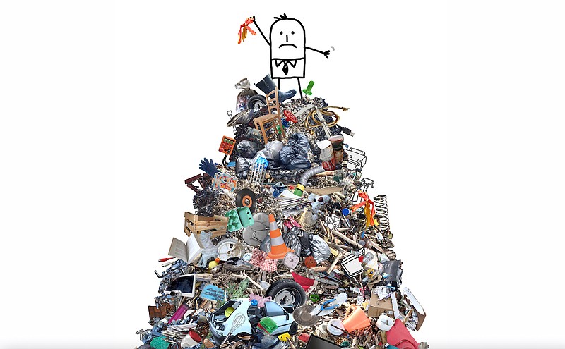 If your New Year’s resolution is to conquer your clutter pile, step one is to admit you have too much. (Courtesy of Dreamstime)