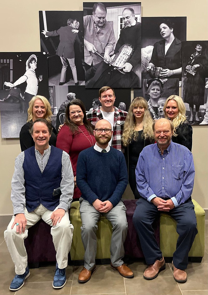 The directors for the 2022 Fort Smith Little Theatre season are Tina Dale (back row from left), Lora Rice, Eric Wells, Jamie Lambdin-Bolin, Jill Ledbetter and Duff Taylor (front row from left), Brandon Bolin and Barry Law. Not pictured are Joanne Peterson and George Mann.

(Courtesy Photo)