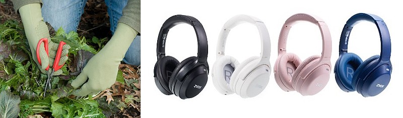 Foxgloves Grip and ZVOX Noise Canceling Headphones