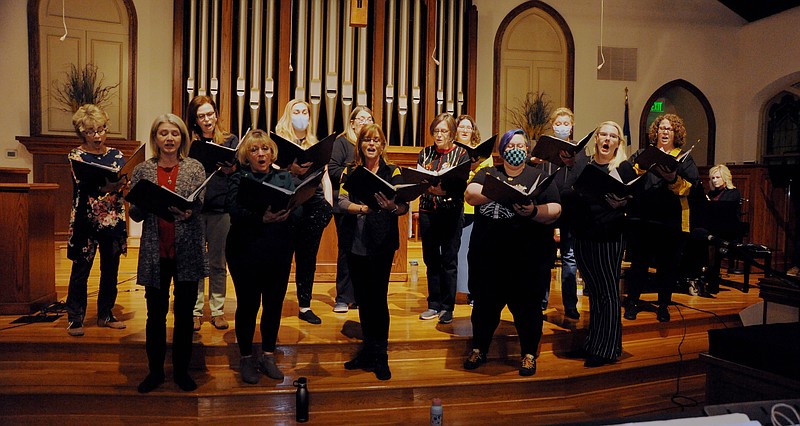 GoMidMo - First Christian Church (Disciples of Christ) Liberte Women's Ensemble Concert. Shaun Zimmerman / News Tribune