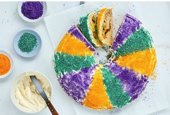Mardi Gras King Cake | Keto, Gluten Free - This Moms Menu