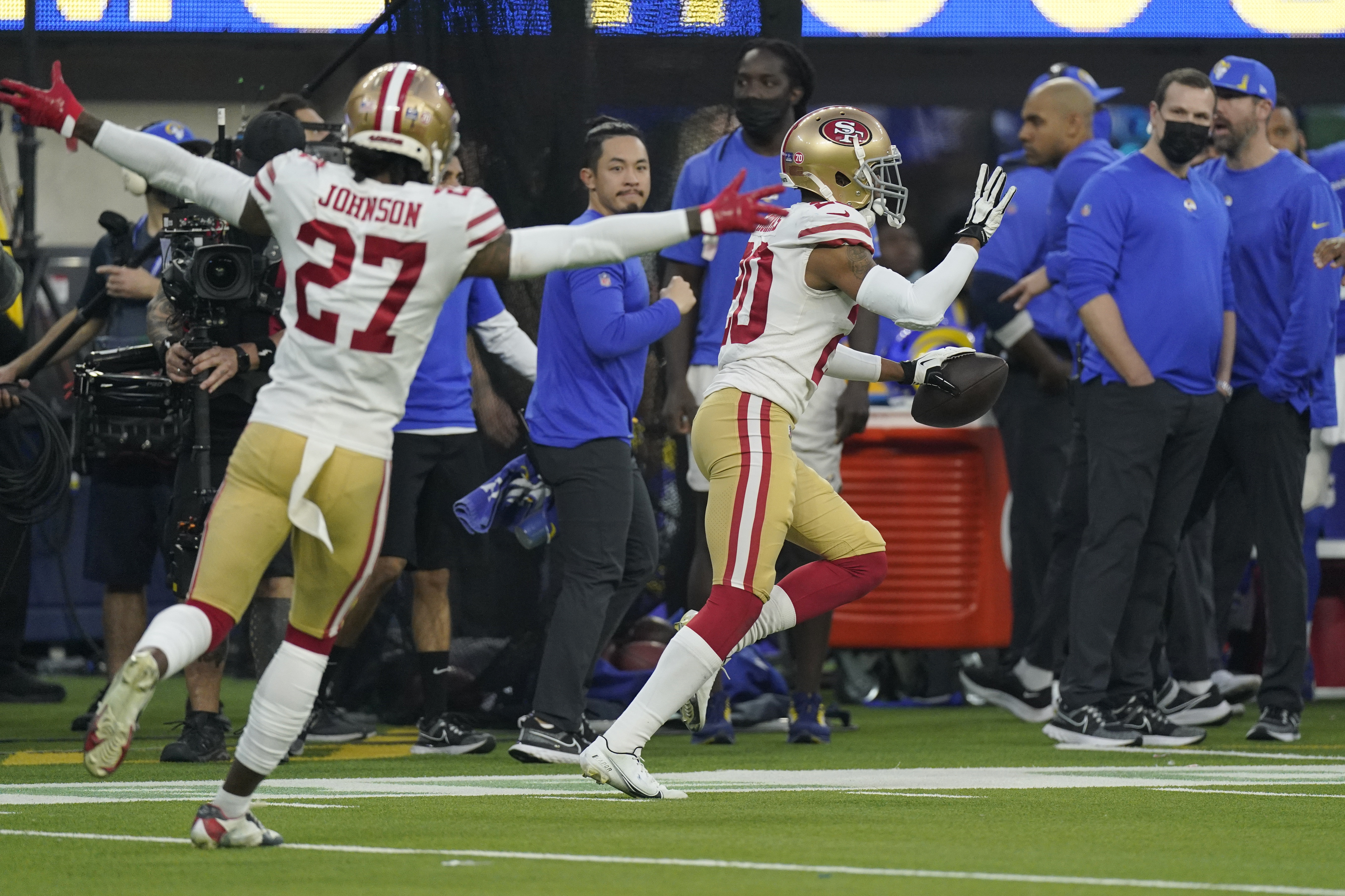 Giants lead 49ers 10-7 at half in NFC title game - The San Diego