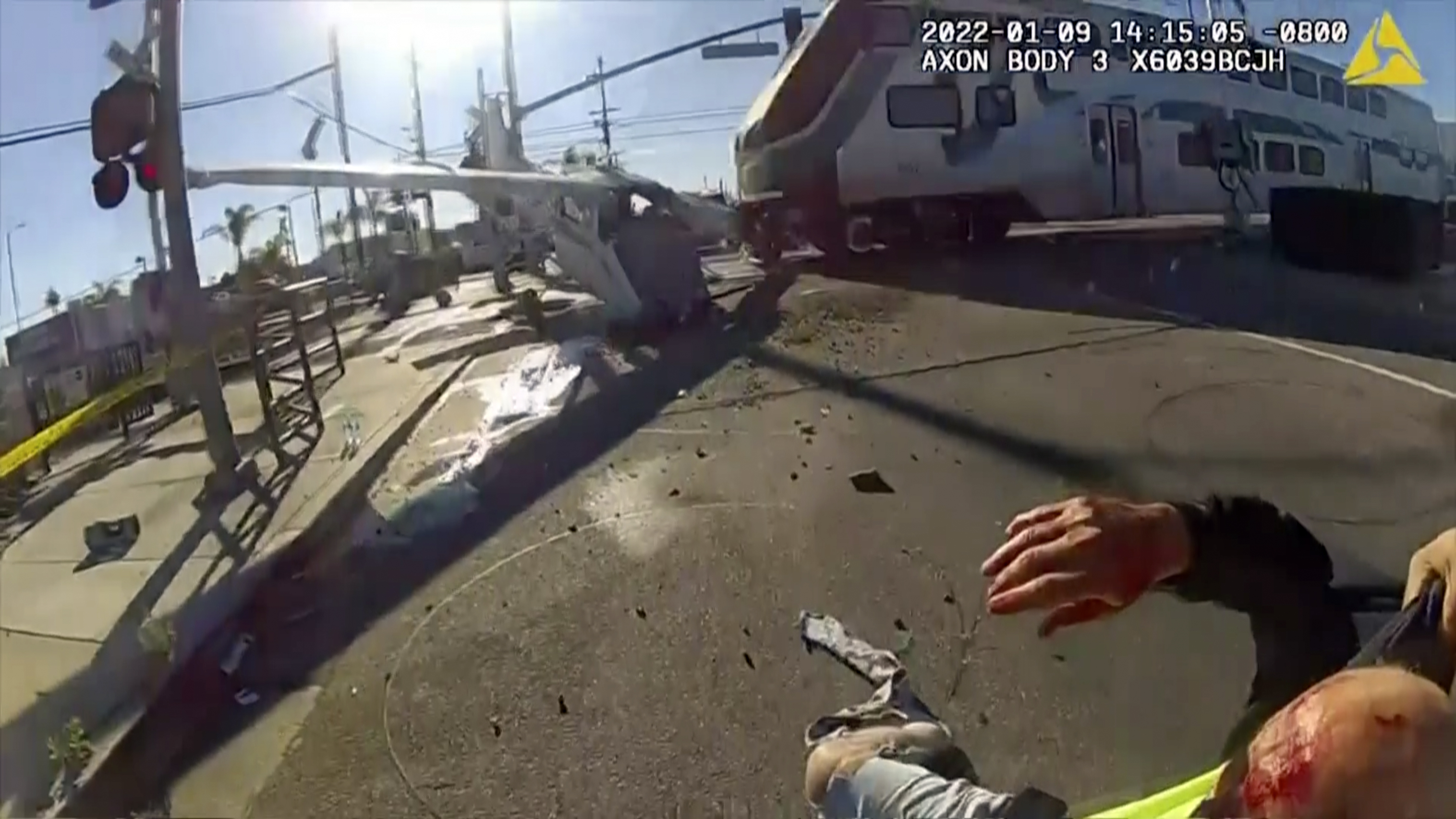 Pilot rescued from wreckage in LA moments before train hits - Vimarsana News
