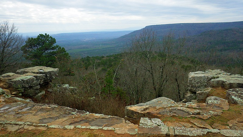 Visitors to Mount Nebo State Park can enjoy incredible views of the river valley below. - Photo by Corbet Deary of The Sentinel-Record