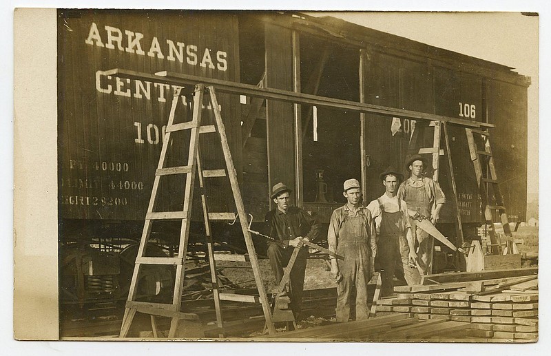 Paris, circa 1910: The Arkansas Central Railroad connected Fort Smith to Paris, the line later becoming part of Missouri Pacific.