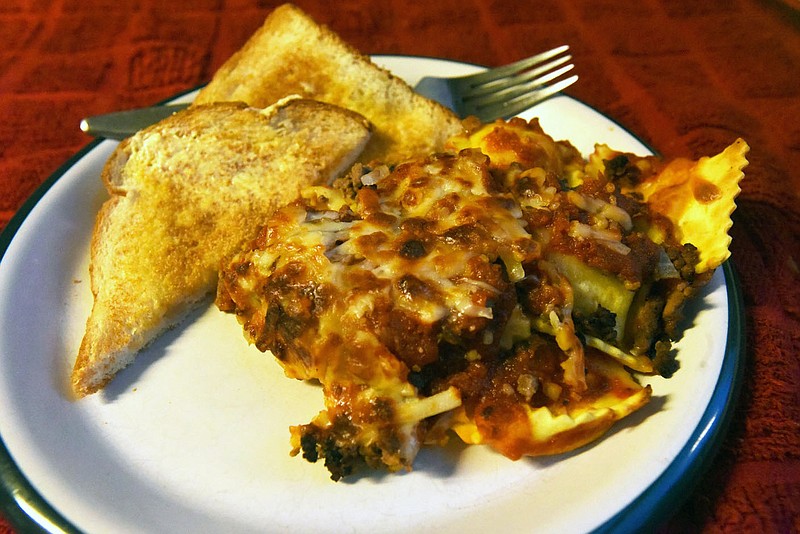Venison lasagna is simple to make and has only four basic ingredients. A couple of optional additions make it even tastier.
(NWA Democrat-Gazette/Flip Putthoff)