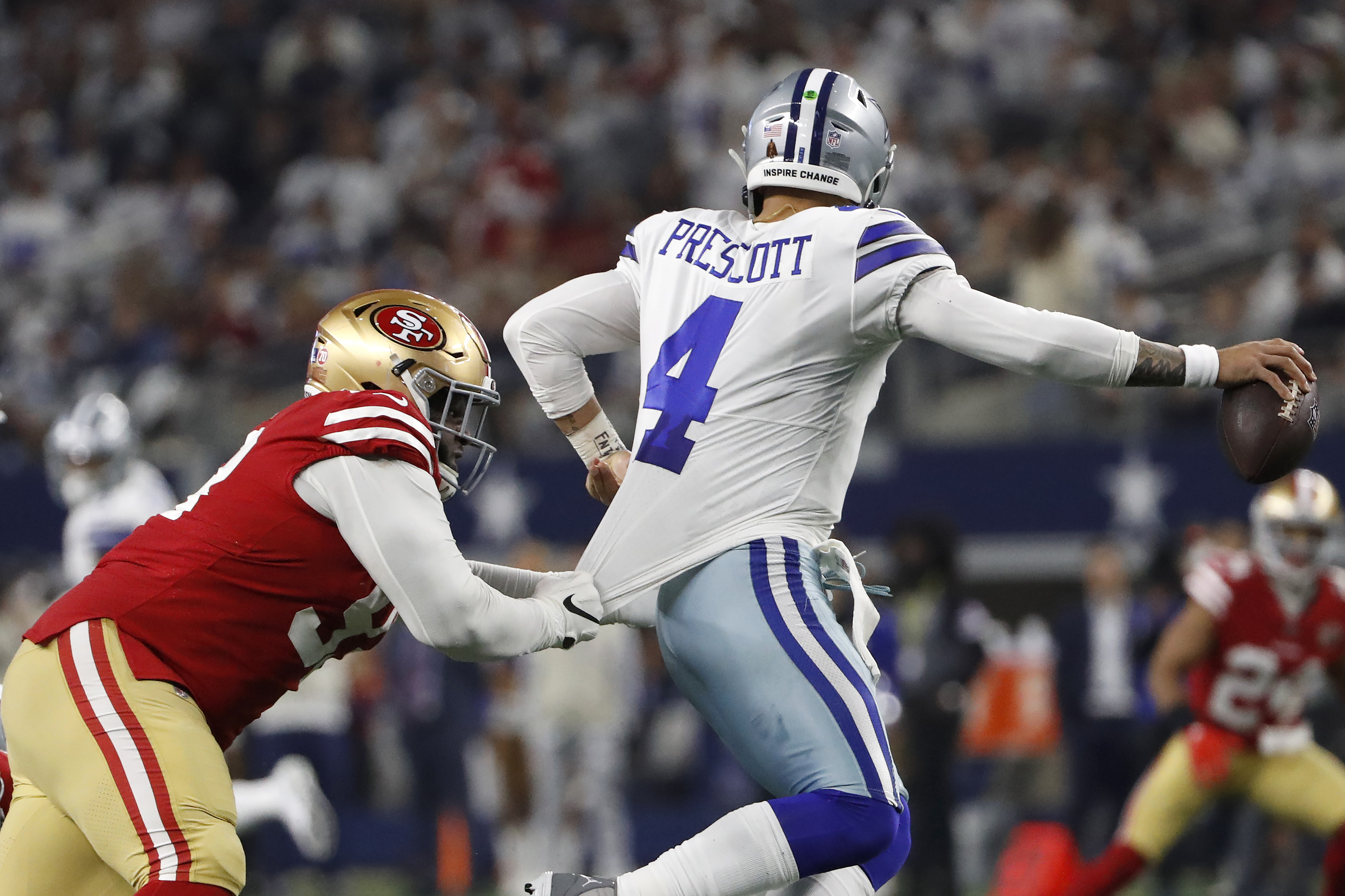 49ers survive late Cowboys' late push for wild-card win
