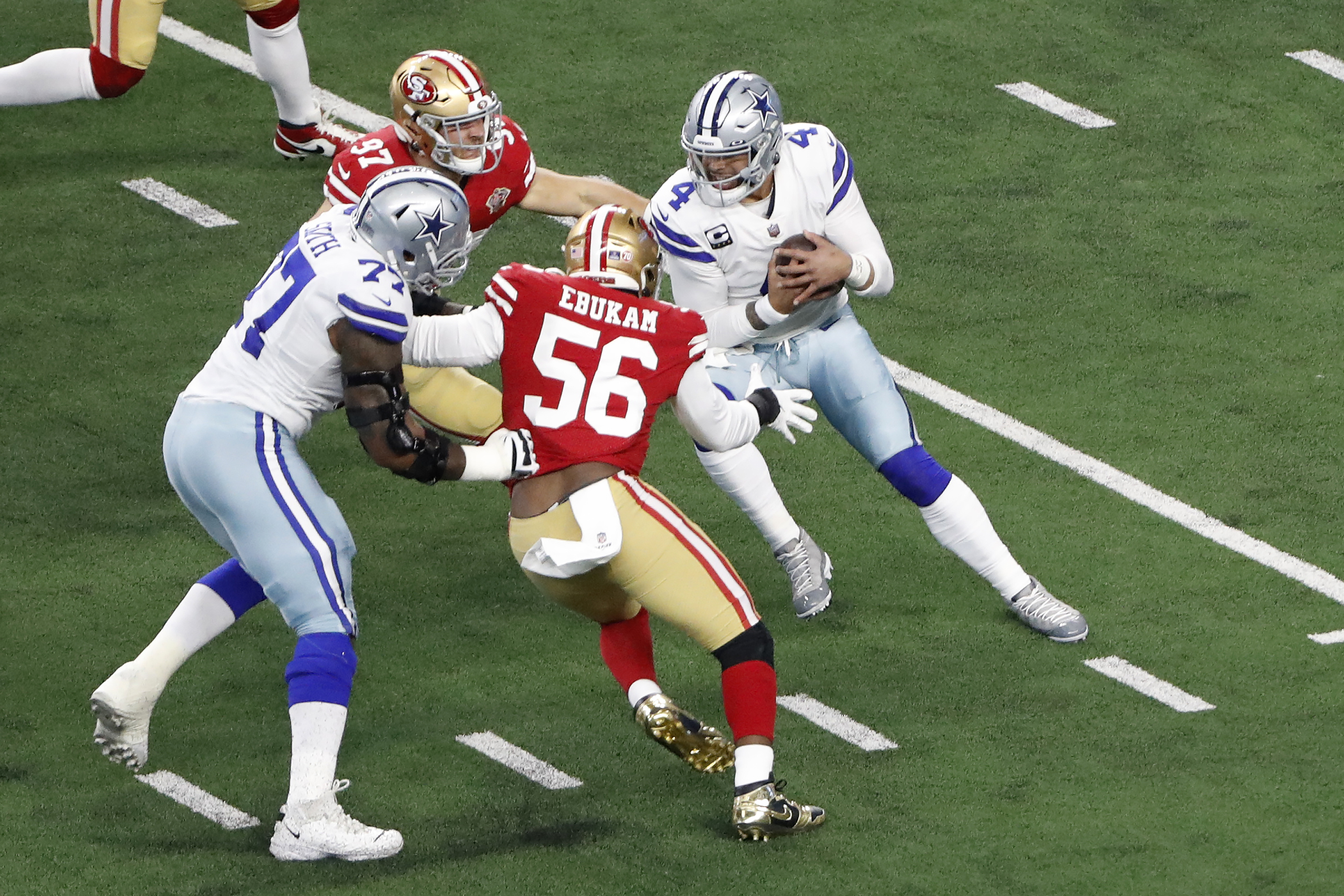 They showed up': Dallas Cowboys faithful fill Ford Field, wipe out home-field  advantage