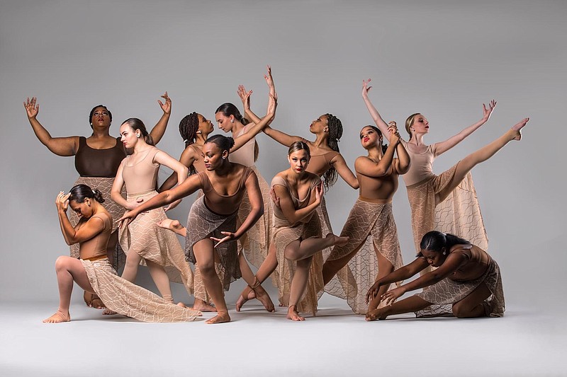 The 2021-22 Hot Springs Dance Troupe, shown in a photograph by Aaron Brewer representing their original social justice work, “The New Normal." - Submitted photo