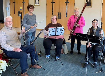 Andante Music Club of Bella Vista invites the public to their February program at 1 p.m. Feb. 1 at Highland Christian Church, 1500 Forest Hills Blvd. in Bella Vista.. The Brio Woodwind Ensemble — Bob Betts, Andrea Schomaker, LeAna Colf, Cynthia Augspurger and Jean Kittelson — will present favorites from Cole Porter and George Gershwin. Infomation: andantemusicclub.org or email bettylpierce@outlook.com.

(Courtesy photo)