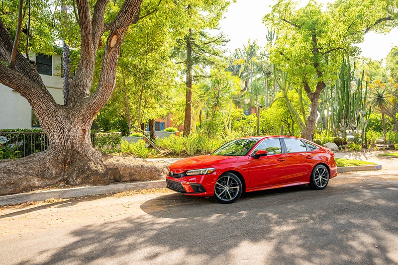 The 2022 Honda Civic sedan is shown. (Photo courtesy of Honda)