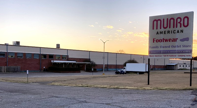 The exterior of the Munro building on Malvern Road as seen in January. - Photo by Tanner Newton of The Sentinel-Record