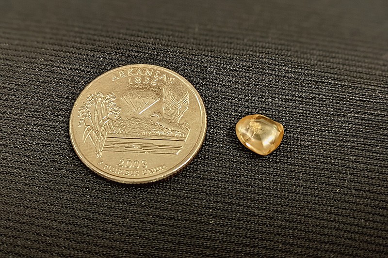 This 2.20 carat gem is the Washington Sunshine. (Photo courtesy of Crater of Diamonds State Park)