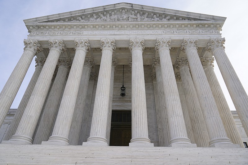 The U.S. Supreme Court on Wednesday, Jan.19, 2022, in Washington. (AP Photo/Mariam Zuhaib)