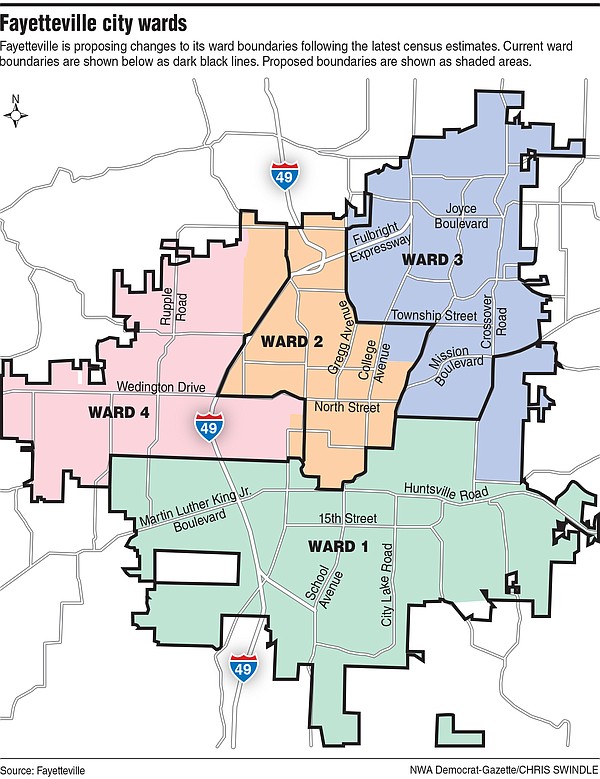 Fayetteville proposing redrawn ward map - Vimarsana News