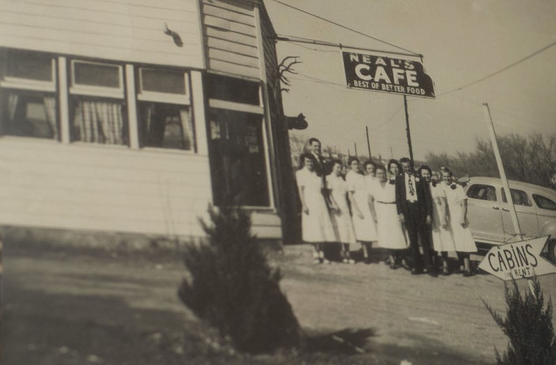 STAFF PHOTO ANTHONY REYES &#x2022; @NWATONYR
A photo of the original Neal&#x2019;s Cafe Thursday, Aug. 28, 2014 at the cafe in Springdale. Neal's is turning 70 this year, quite a feat for any restaurant.  Neal's, great-grandparents, Toy and Bertha Neal, founded the cafe in 1944. He is the fourth generation of the family to run the business and political go-to stop for politicians, city and county leaders.