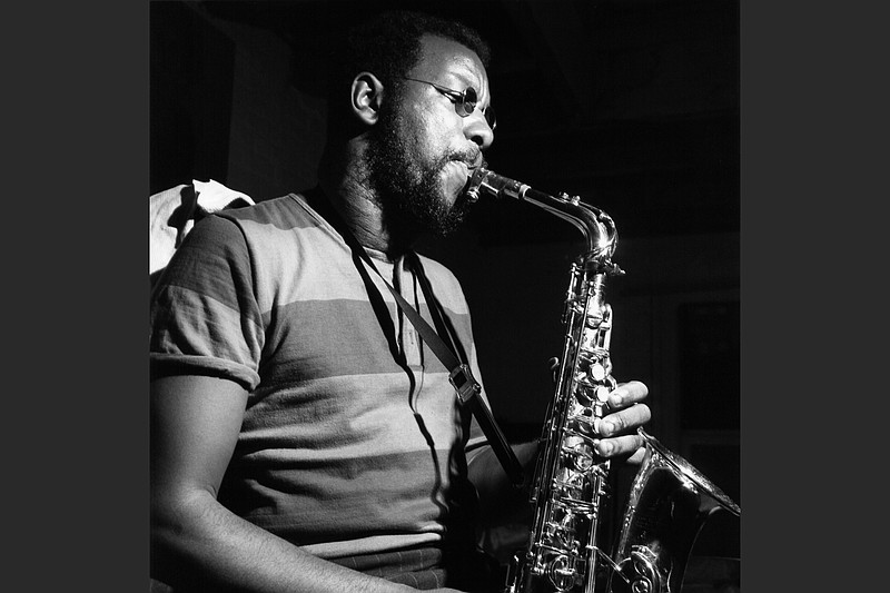 Ornette Coleman rehearses for his 1966 album “The Empty Foxhole.” (Blue Note Records/Francis Wolff)