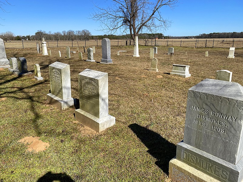 Visitors to Conway Historic Cemetery State Park will have the opportunity to see the final resting place of Arkansas' first governor. - Photo by Corbet Deary of The Sentinel-Record