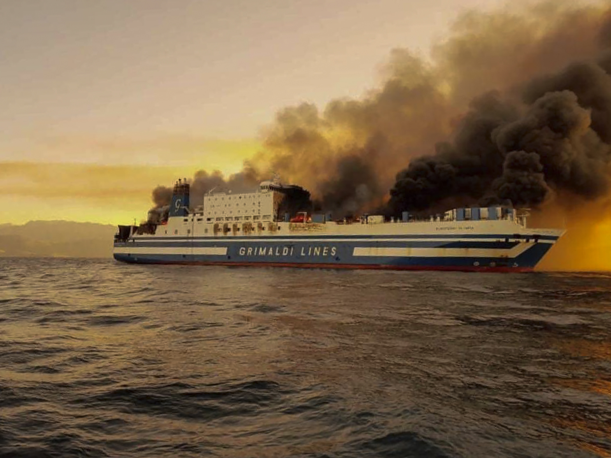Search on for 12 people missing after ferry fire off Greece - Vimarsana News