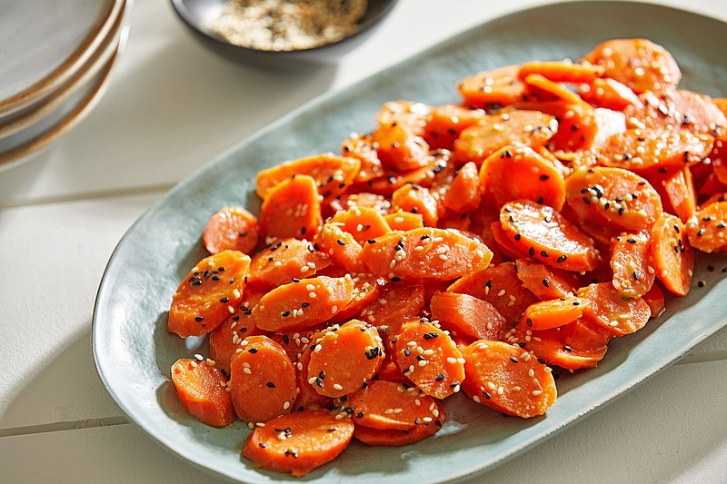 Miso Maple Glazed Carrots (For The Washington Post/Tom McCorkle)