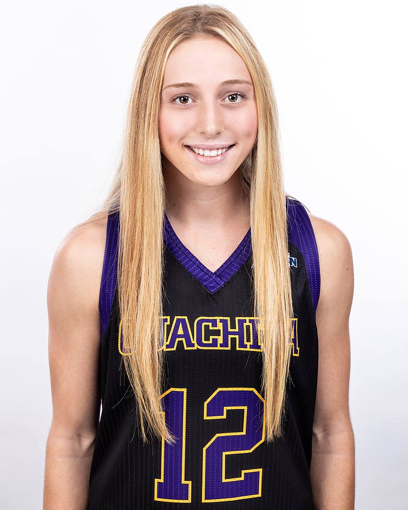 Ouachita Baptist University freshman Aspen Thornton eclipsed the 500-point mark in her first season with the Tigers basketball team, and she finished the season leading all of NCAA Division II women's basketball players in scoring. - Submitted photo