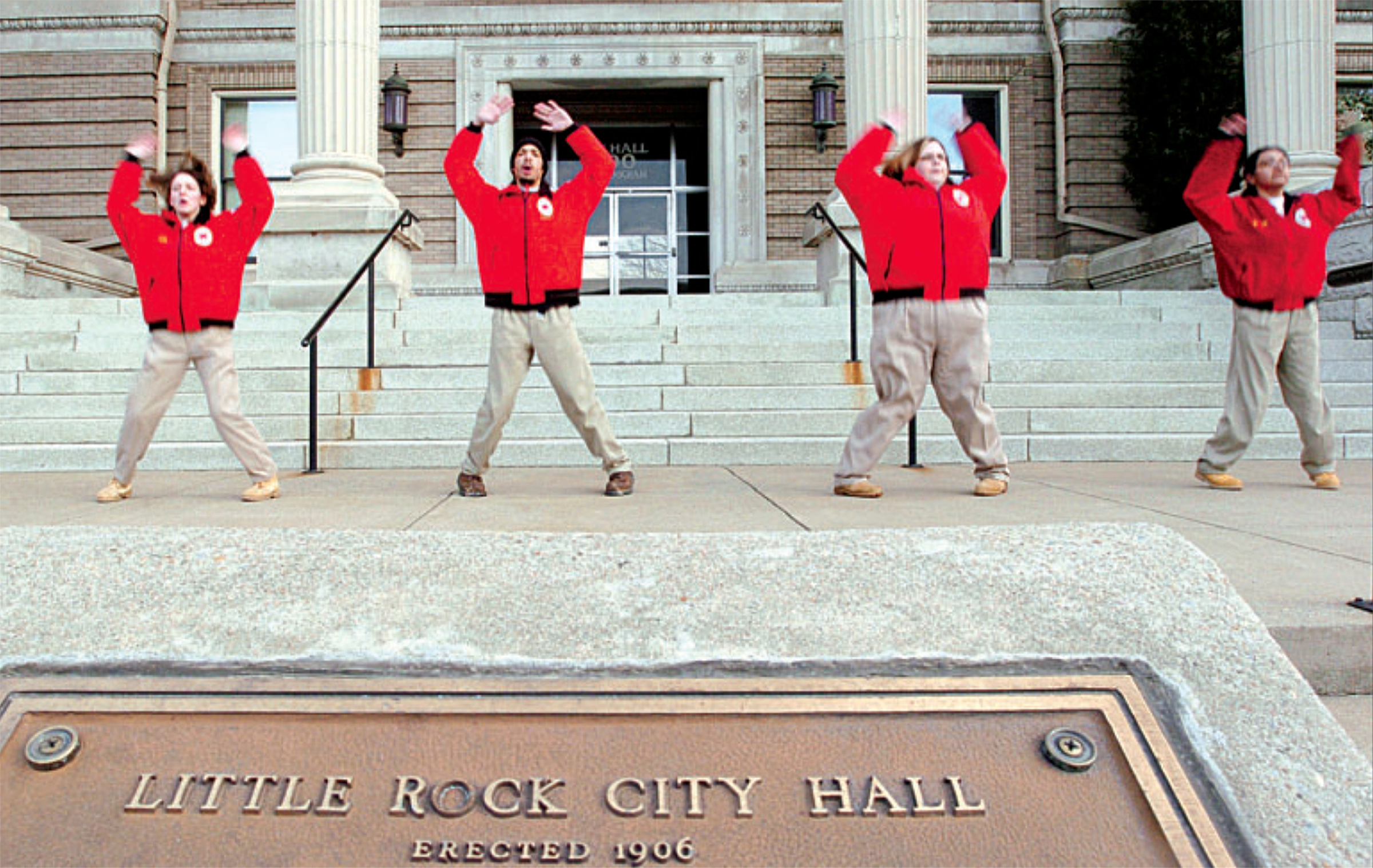 Remember when, Arkansas? First 4 workers with City Year Little Rock did daily jumping jacks at City Hall - Vimarsana News