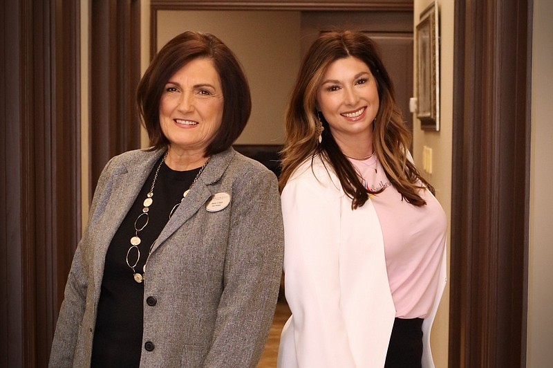 Janie Coker and Samantha Gummeson have formed a women's marketing group in Texarkana Texas. (Photo by Katie Stone)