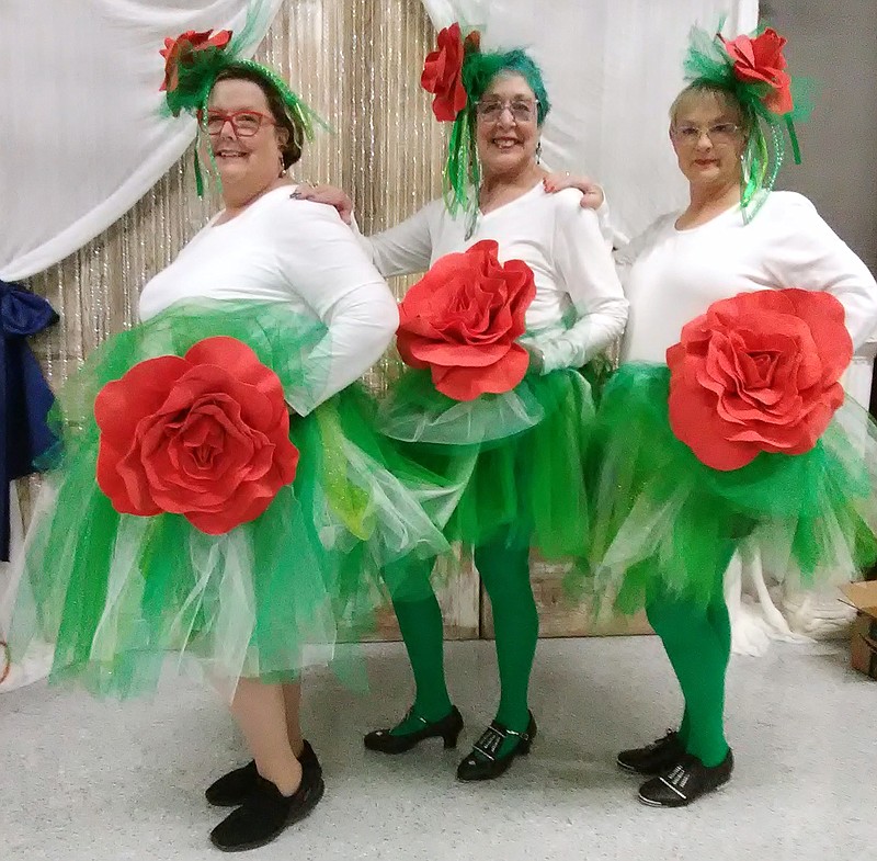 The Spa City Tappers, from left, are Judy Rowe, Lynette Gates and Dixie Ford. - Submitted photo