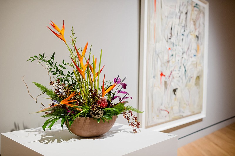 Conceived at Crystal Bridges Museum of American Art in 2017, Art In Bloom lets florists interpret artworks in floral creations. This year's exhibition continues from 10 a.m.-6 p.m. today and 11 a.m.-6 p.m. Monday throughout the museum. Admission is free. Information: 657-2335.
(Courtesy photo/Crystal Bridges)