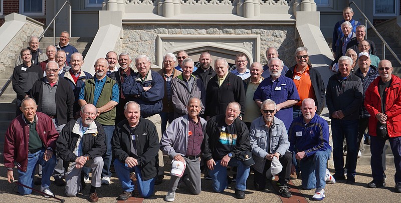 The Sacred Heart of Jesus Parish of Hot Springs Village completed its annual Men’s Lenten Retreat at the St. John’s Catholic Center in Little Rock. Photo courtesy of Aprille Hanson Spivey, Arkansas Catholic. - Submitted photo