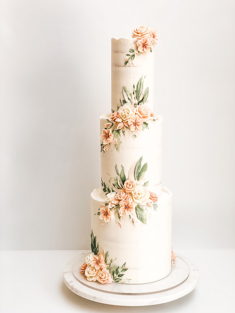 A provided image shows a layer cake, popular in the 1980s. 2022 is starting to look a lot like 1984 Ѡboth in terms of the record number of weddings expected, 2.5 million, and some very ո0s elements that experts say many of those events will have. (LILA Cake Shop via The New York Times)-- NO SALES; FOR EDITORIAL USE ONLY WITH NYT STORY 80S WEDDING TRENDS BY IVY MANNERS FOR MARCH 26, 2022. ALL OTHER USE PROHIBITED. --
