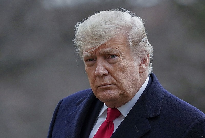 President Donald Trump arrives at the White House in Washington, on Dec. 31, 2020. Mark Pomerantz, a prosecutor who had been leading a criminal investigation into Donald Trump before quitting last month, said in his resignation letter that he believes the former president is "guilty of numerous felony violations" and he disagreed with the Manhattan district attorney's decision not to seek an indictment. (AP Photo/Evan Vucci, File)