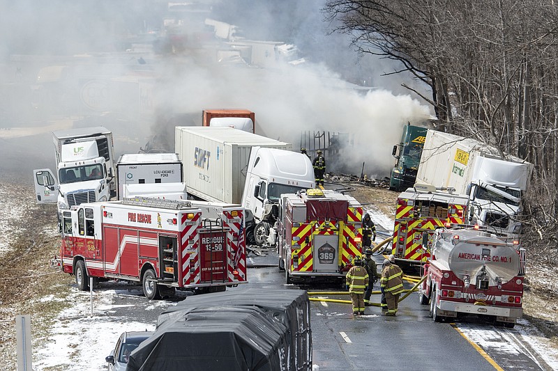3 dead in pileup of dozens of vehicles in Pennsylvania The Arkansas