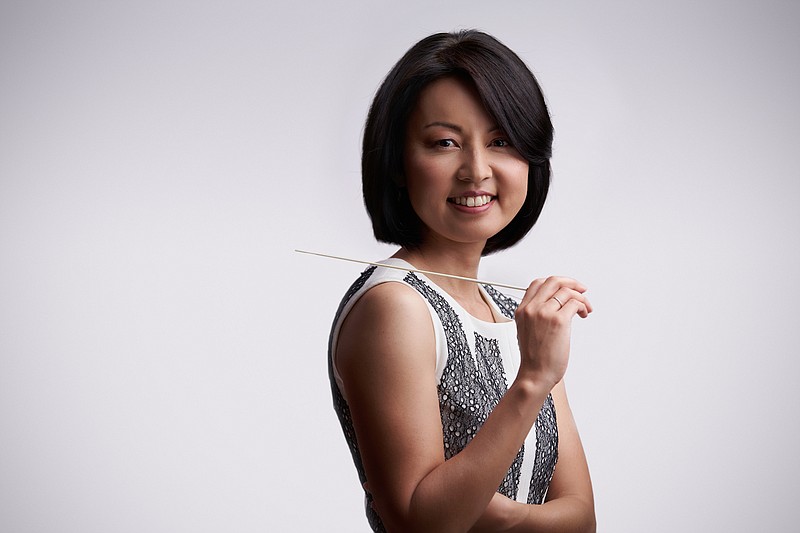 Akiko Fujimoto guest-conducts the Arkansas Symphony Saturday and Sunday at Little Rock's Robinson Center Performance Hall. (Special to the Democrat-Gazette/Mike Grittani)