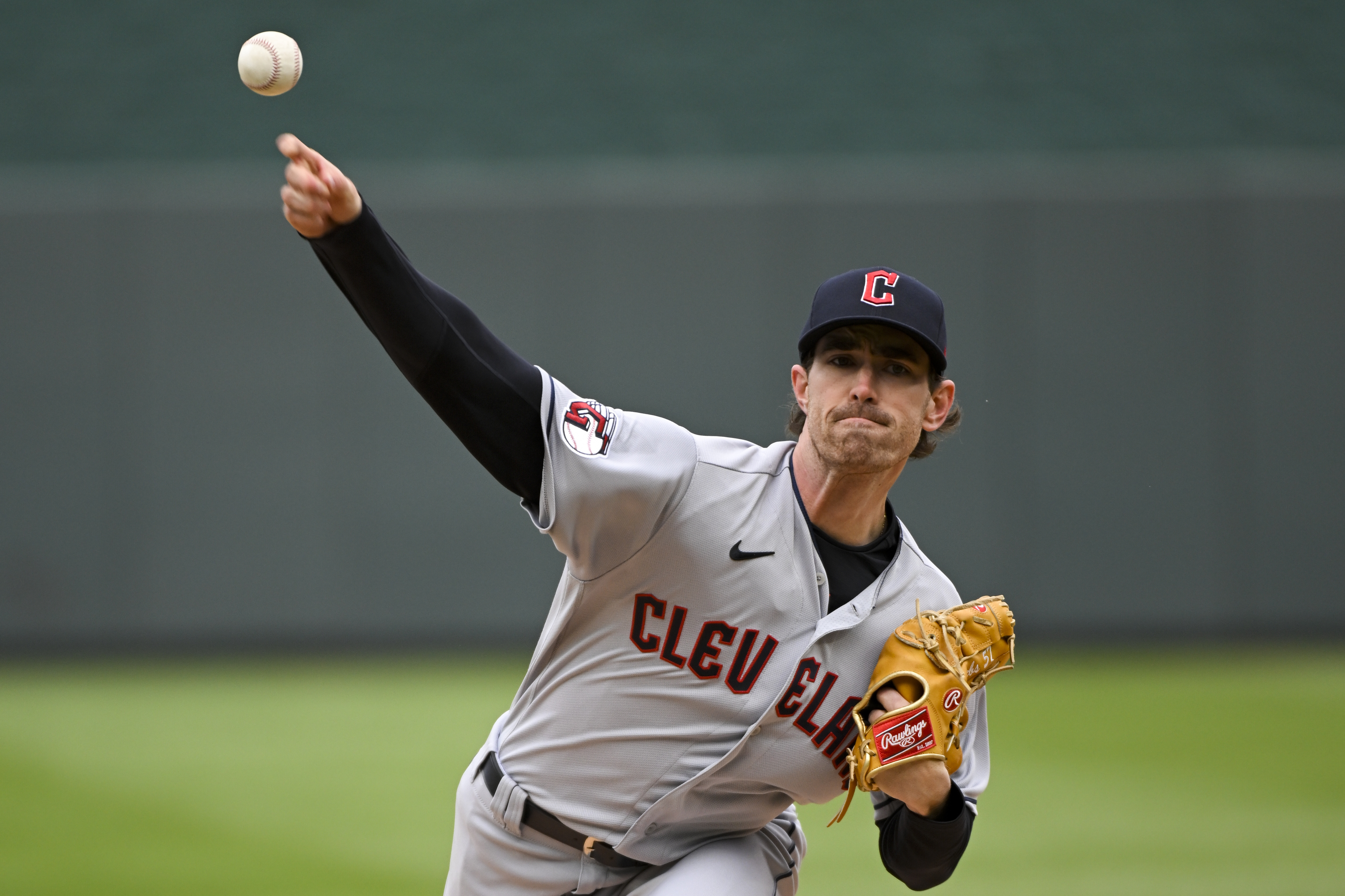 MLB Cleveland Guardians (Shane Bieber) Men's Replica Baseball Jersey.