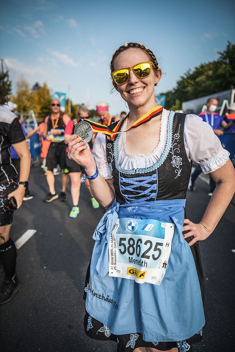 Meredith Rice ran the 2021 Berlin Marathon, which was the first Abbott World Marathon Major open to non-elite runners since the start of the pandemic. Rice had also run the 2019 New York Marathon — the last one open up until that point.

(Courtesy photo)